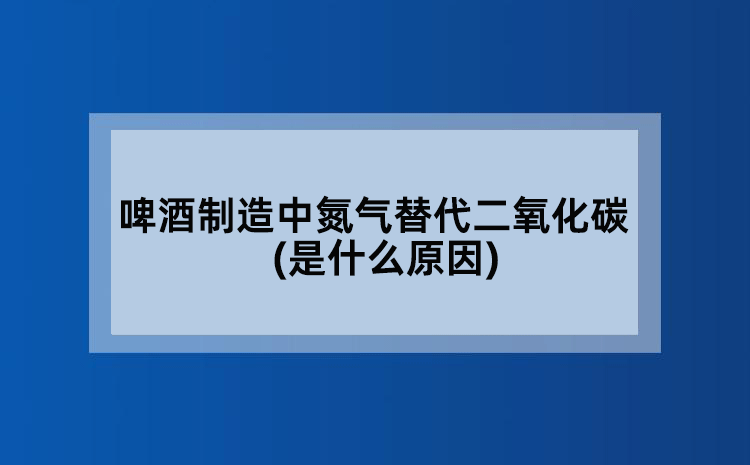 啤酒制造中氮气替代二氧化碳(是什么原因)
